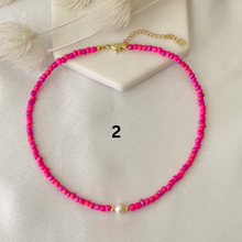 Load image into Gallery viewer, 7 Styles of Pink Necklaces
