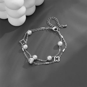 Stainless Steel Double Chain Anklet