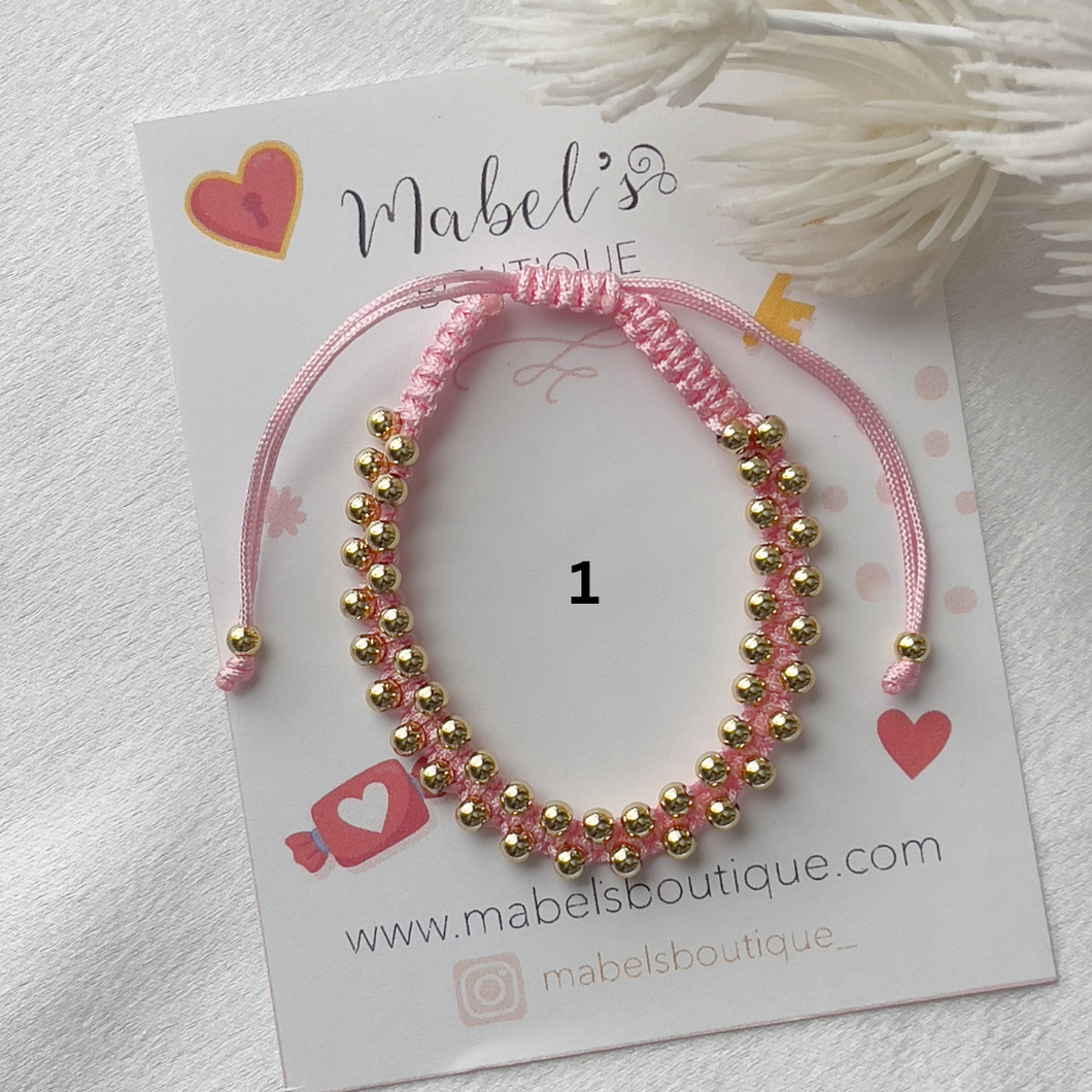 Adjustable Colorful Beads Bracelet