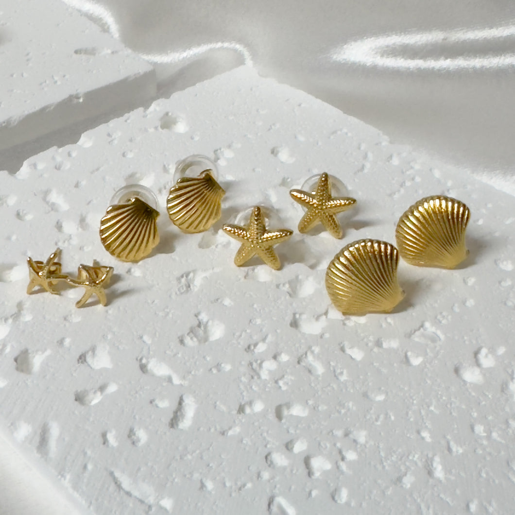 Mini Sea Studs Earrings