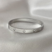Load image into Gallery viewer, Stainless Steel with Stones Bangle
