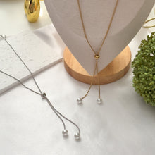Charger l&#39;image dans la galerie, Stainless Steel Pearl Long Necklace
