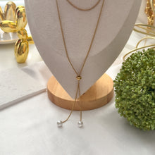 Charger l&#39;image dans la galerie, Stainless Steel Pearl Long Necklace
