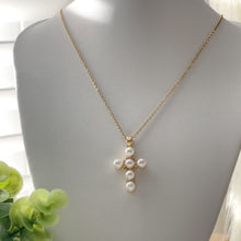 Load image into Gallery viewer, Cross &amp; Pearls Necklaces
