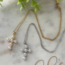 Load image into Gallery viewer, Cross &amp; Pearls Necklaces
