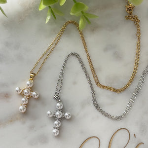 Cross & Pearls Necklaces