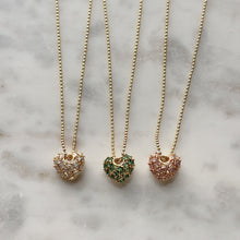 Load image into Gallery viewer, CZ Heart Pendant Necklace
