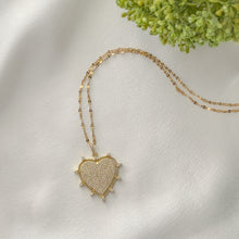 Load image into Gallery viewer, Inlay Heart pendant Necklaces
