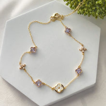 Load image into Gallery viewer, Purple Flowers Necklace
