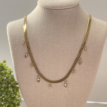 Load image into Gallery viewer, Stainless Steel Crystal Drops Necklace
