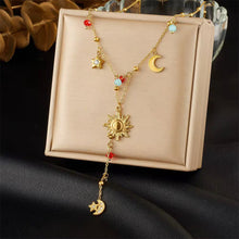 Carregar imagem no visualizador da galeria, Stainless Steel Long Charms Necklaces
