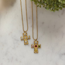 Carica l'immagine nel visualizzatore di Gallery, Stainless Steel Crystal Cross
