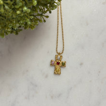 Carica l'immagine nel visualizzatore di Gallery, Stainless Steel Crystal Cross
