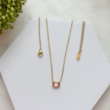 Load image into Gallery viewer, Dainty Geometric Inlay Zircon Necklaces
