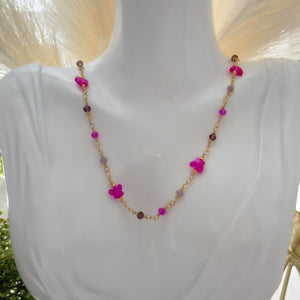 Colorful Crystals & Beads Necklace