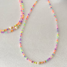 Load image into Gallery viewer, Neon &amp; Pearl Necklaces

