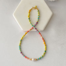 Load image into Gallery viewer, Choker Rainbow Necklace
