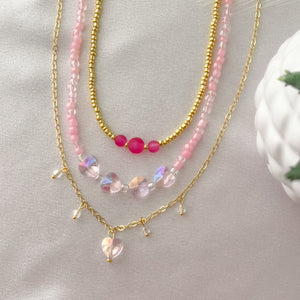 3 Styles of Pink #3 Necklaces