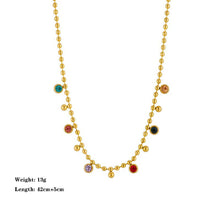 Charger l&#39;image dans la galerie, Stainless Steel Colorful Drops Necklace
