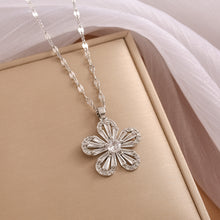 Load image into Gallery viewer, Stainless Steel Flower Necklace
