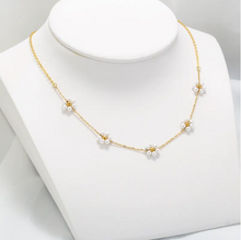 Load image into Gallery viewer, Choker Gold &amp; Silver Flowers Necklaces
