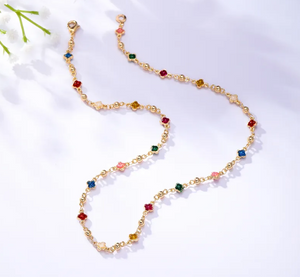 Colorful Clover Necklace
