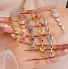 Carica l'immagine nel visualizzatore di Gallery, Longer Geometry Necklaces
