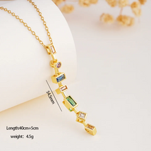 Carica l'immagine nel visualizzatore di Gallery, Longer Geometry Necklaces
