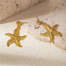 Load image into Gallery viewer, Starfish Stud Earrings
