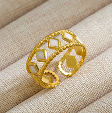 Load image into Gallery viewer, Adjustable White Rings
