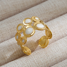 Load image into Gallery viewer, Adjustable White Rings

