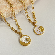 Load image into Gallery viewer, Moon &amp; Sun Necklaces
