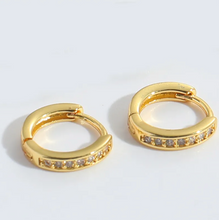 Load image into Gallery viewer, Mini Zirconia Hoops
