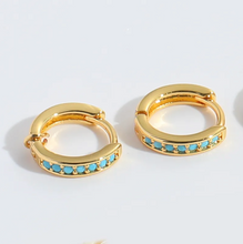 Load image into Gallery viewer, Mini Zirconia Hoops
