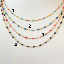 Carregar imagem no visualizador da galeria, Stainless steel Colorful Enamel Necklace
