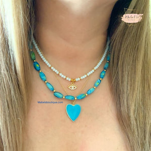 Blues Crystal Necklace