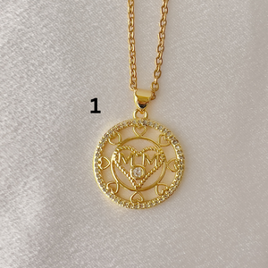 4 Styles of Mom Pendant Necklaces