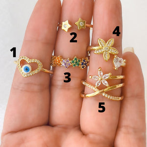 5 estilos de anillos