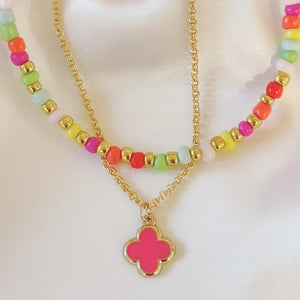 Neon Beads Necklace
