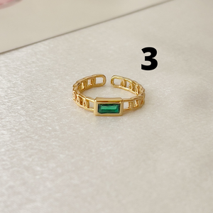Emerald color Rings