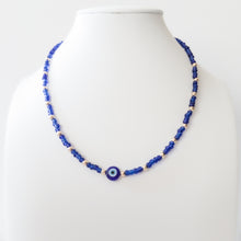 Load image into Gallery viewer, Blue Beads Necklace
