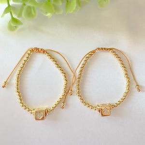 Cubic Beads Bracelet