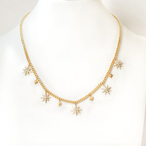 Eight Point Star Pendant Necklace