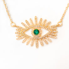 Load image into Gallery viewer, Green Ojito Necklace

