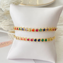 Load image into Gallery viewer, Colorful open Bangle Bracelet
