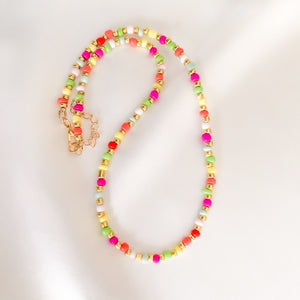 Neon 2 Beads Necklace