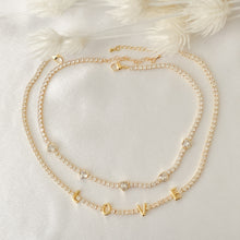 Load image into Gallery viewer, White Tennis Chain Crystal Necklace

