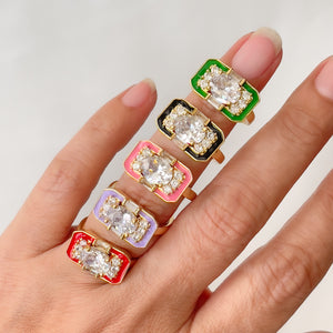 Colorful Square Ring