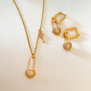Set of Love Necklace & Earrings