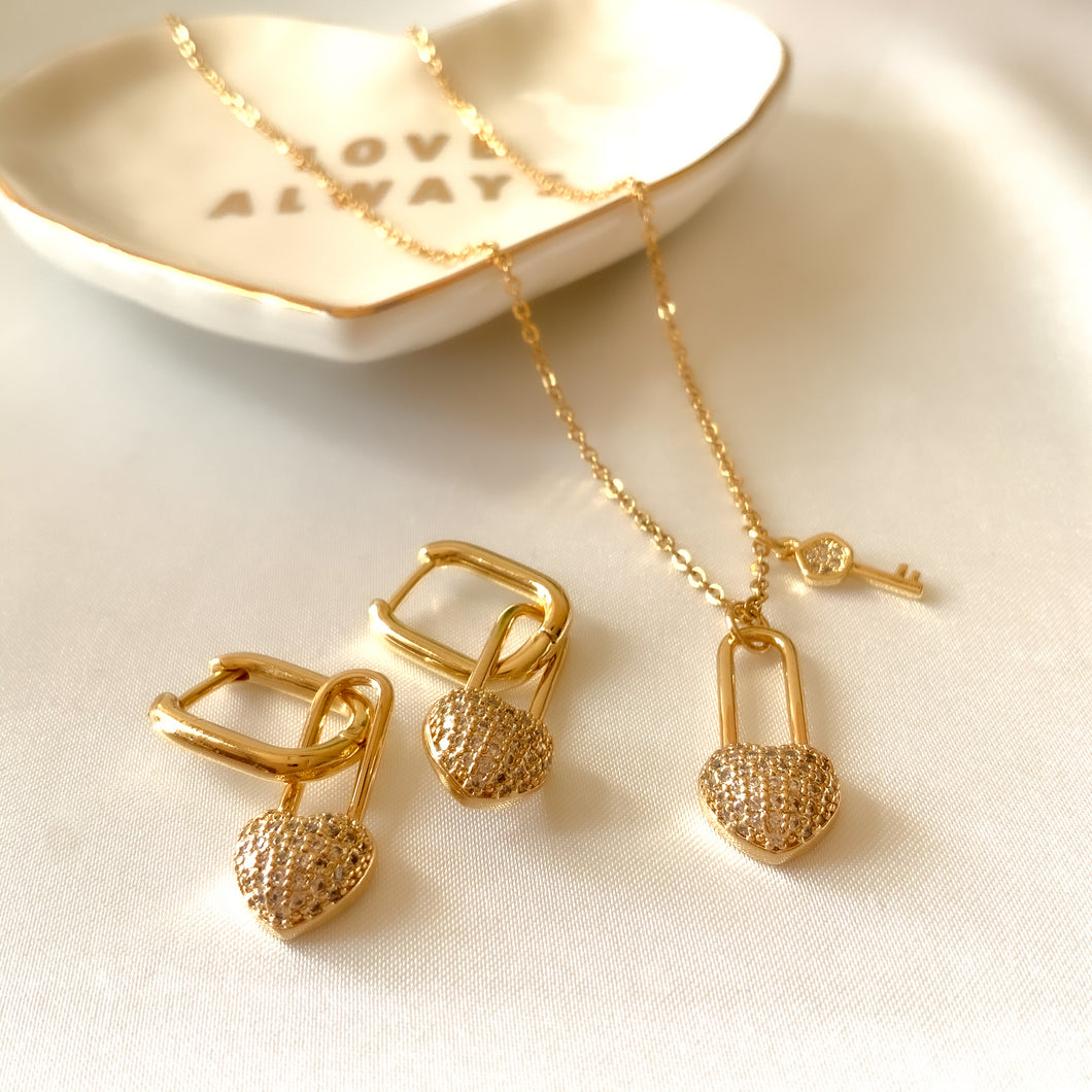 Set of Love Necklace & Earrings
